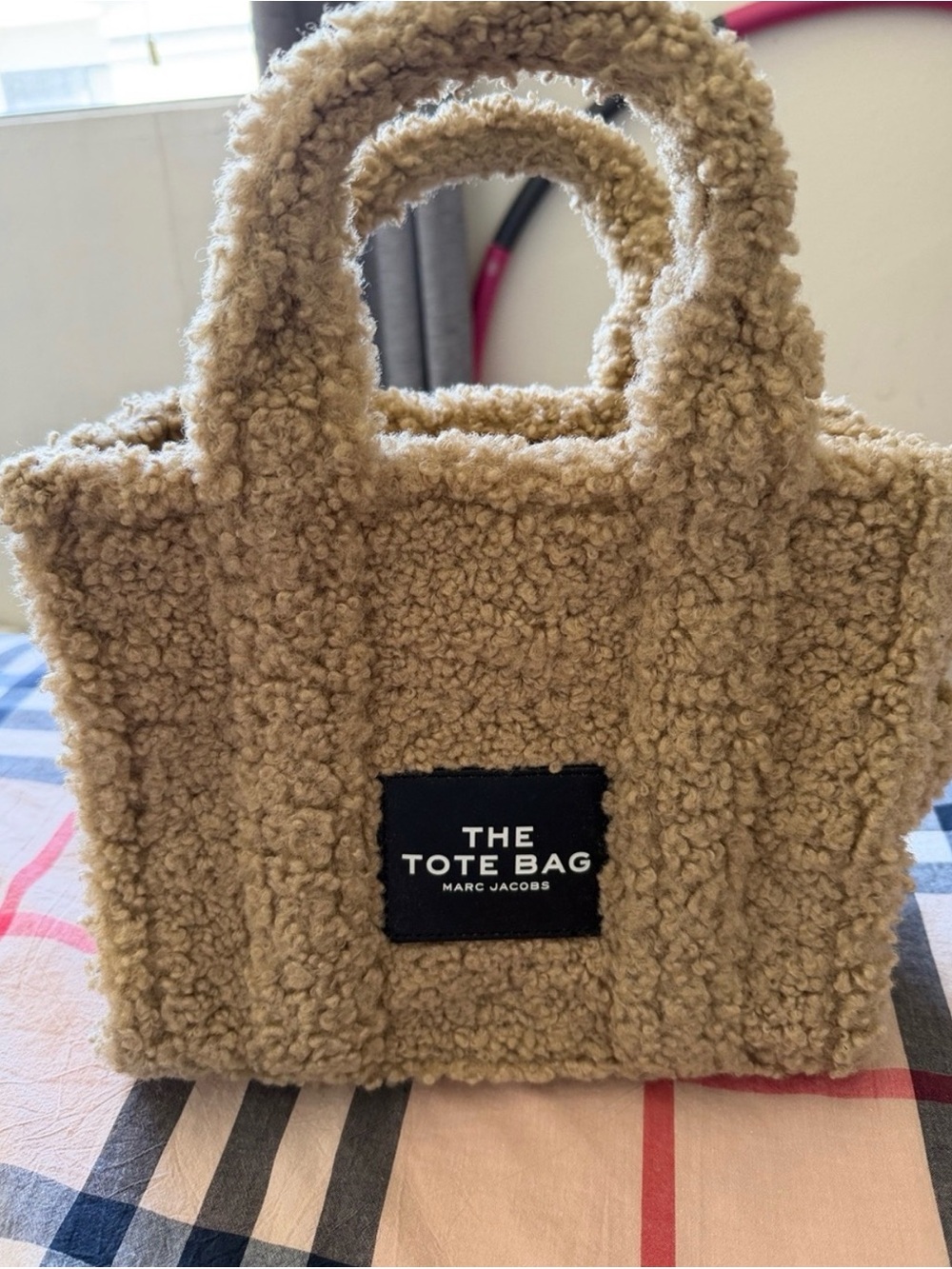 Marc Jacobs Sherpa Mini Tote in Beige